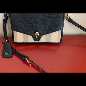 Georges Rech fabric & leather handbag